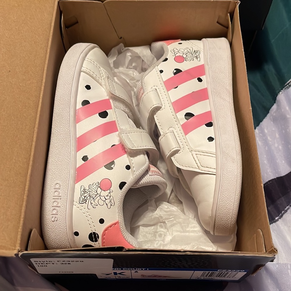 Toddler Adidas Disney Minnie Mouse Grand Court I Size 9